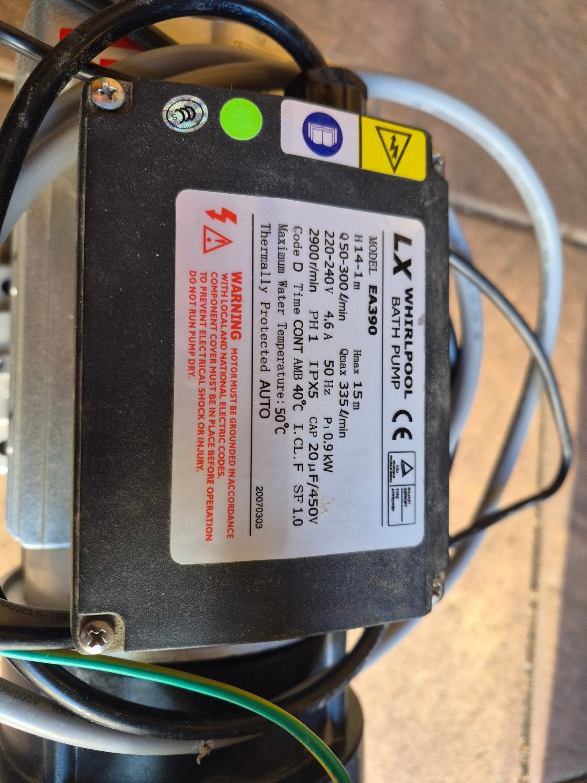 Badpomp en heater voor jacuzzi of bubbelbad, Tuin en Terras, Ophalen of Verzenden, Gebruikt