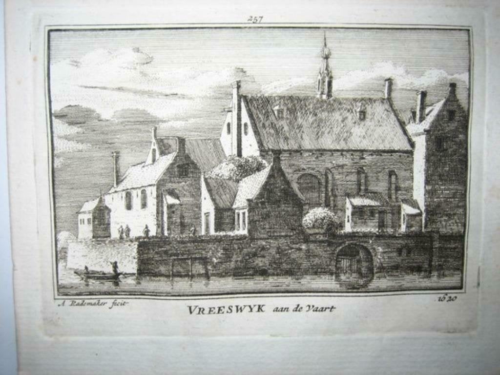 257  / Vreeswijk aan de vaart  Kopergravure  18e eeuw, Ophalen of Verzenden