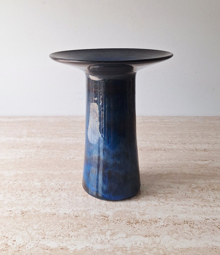 Vintage Zaalberg vaas, Huis en Inrichting, Woonaccessoires | Vazen, Blauw, Ophalen of Verzenden, Zo goed als nieuw, Steen/keramiek