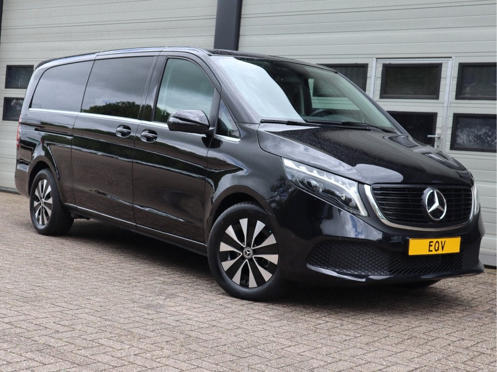 Mercedes-Benz EQV 300 90kWh L3 Extra lang - 8 Persoons - Led, Auto's, Bestelauto's, Automatische klimaatregeling, Gebruikt, 204 pk