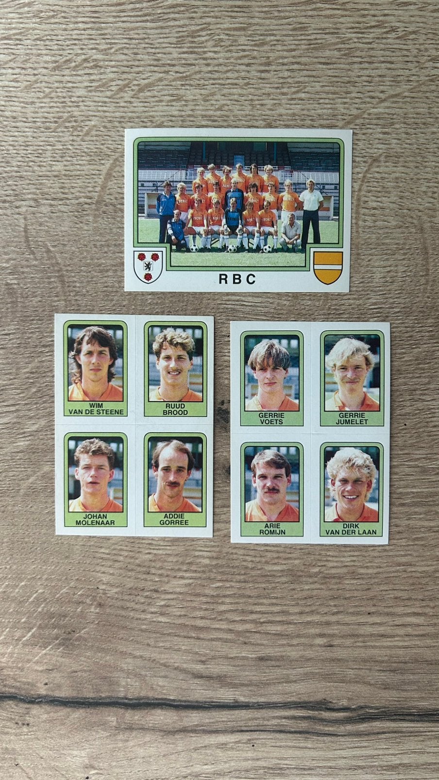 Panini Voetbal 86 plaatjes RBC 3x, Verzenden, Zo goed als nieuw, Meerdere plaatjes