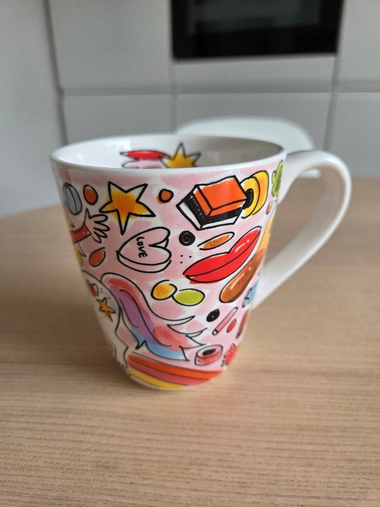 Blond Amsterdam Unicorn beker, Ophalen, Zo goed als nieuw, Kop(pen) en/of Schotel(s), Aardewerk
