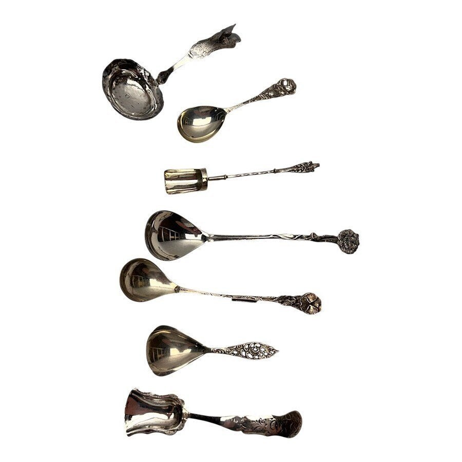 Lot divers zilveren schepwerk (6x), Antiek en Kunst, Antiek | Goud en Zilver, Ophalen of Verzenden, Zilver