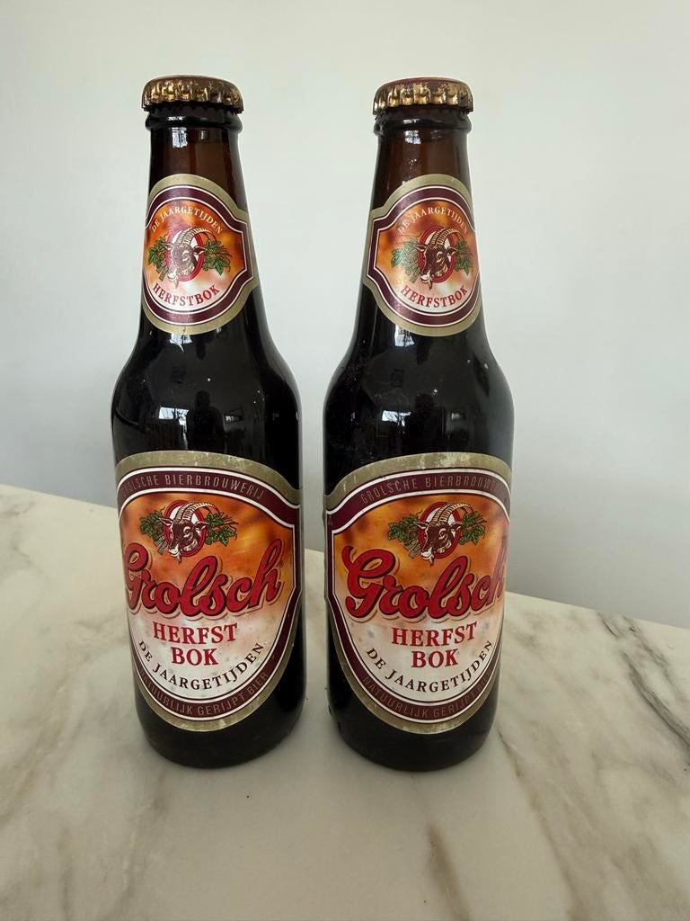 Grolsch Herfstbok flesjes, Verzamelen, Biermerken, Ophalen of Verzenden, Nieuw, Flesje(s), Grolsch