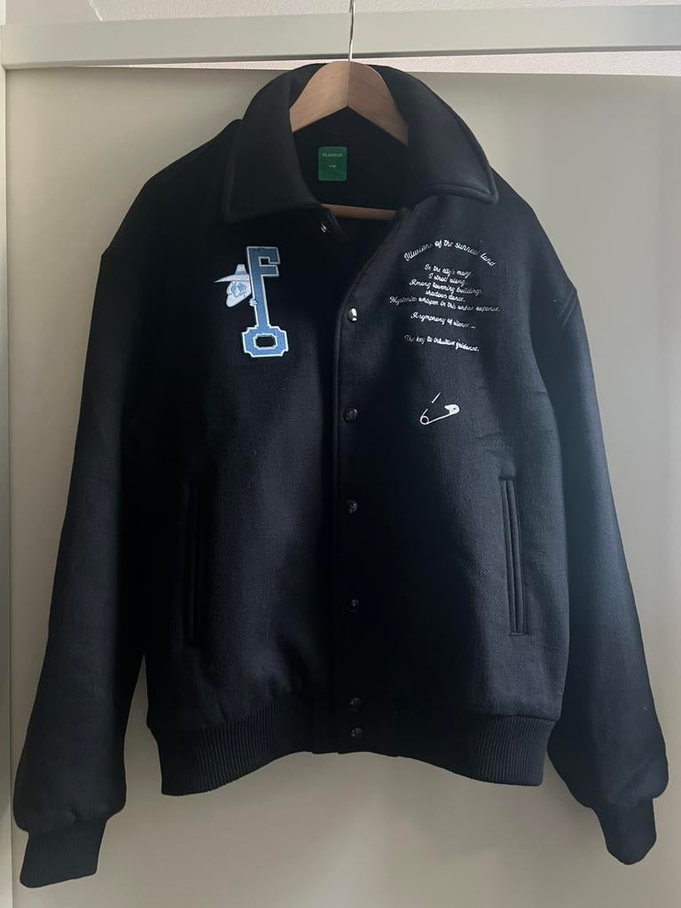 Flâneur Varsity jacket/ maat L/ nieuw, Kleding | Heren, Ophalen of Verzenden, Nieuw, Maat 52/54 (L), Zwart