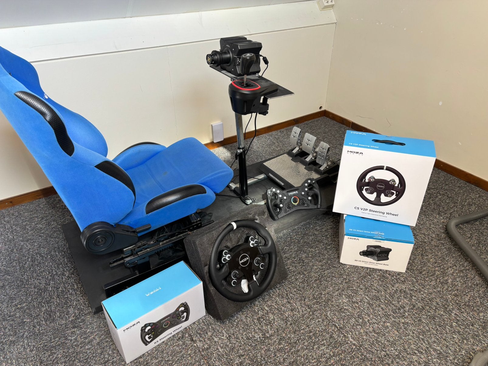 Gehele simracing simulator met stoel, Ophalen, Online, 1 speler, Virtual Reality