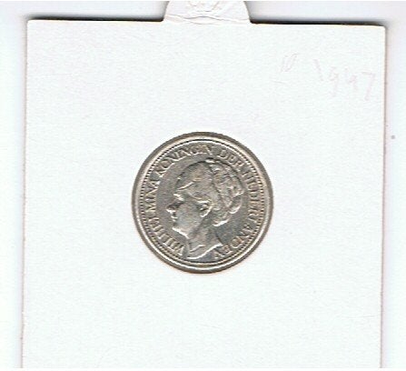 Munten Curacau, Postzegels en Munten, Zilver, 25 cent, Ophalen of Verzenden, Koningin Wilhelmina