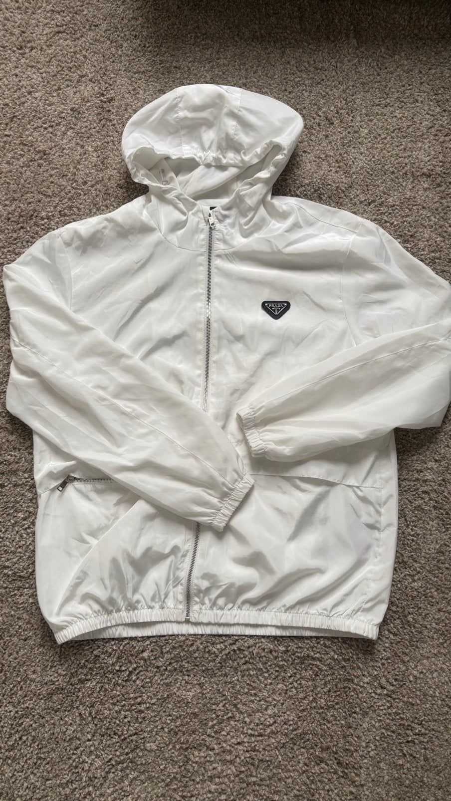 Prada zomerjas, Ophalen of Verzenden, Zo goed als nieuw, Maat 56/58 (XL), Wit