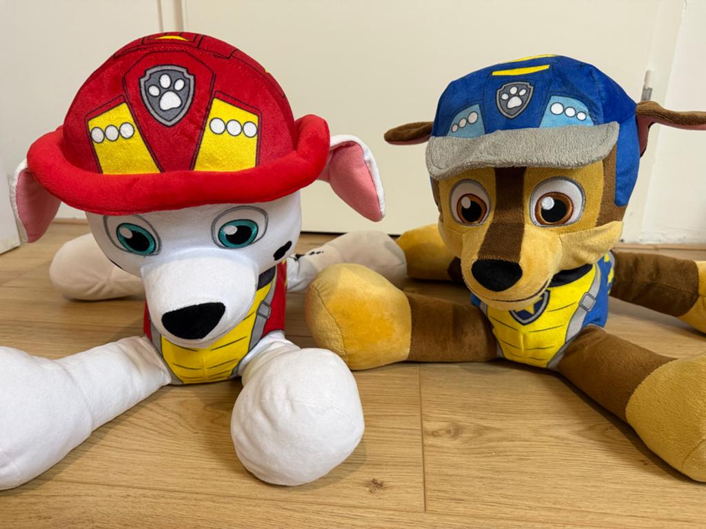 Paw Patrol knuffels: Chase en Marshall, Ophalen, Overige merken, Hond, Zo goed als nieuw