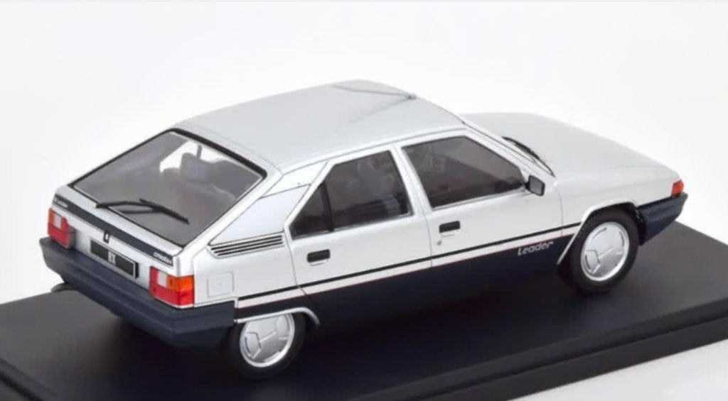 Citroen BX Leader 1985 Zilver schaal 1/24 WHITEBOX WB124205, Hobby en Vrije tijd, Ophalen of Verzenden, Nieuw, Auto, Overige merken