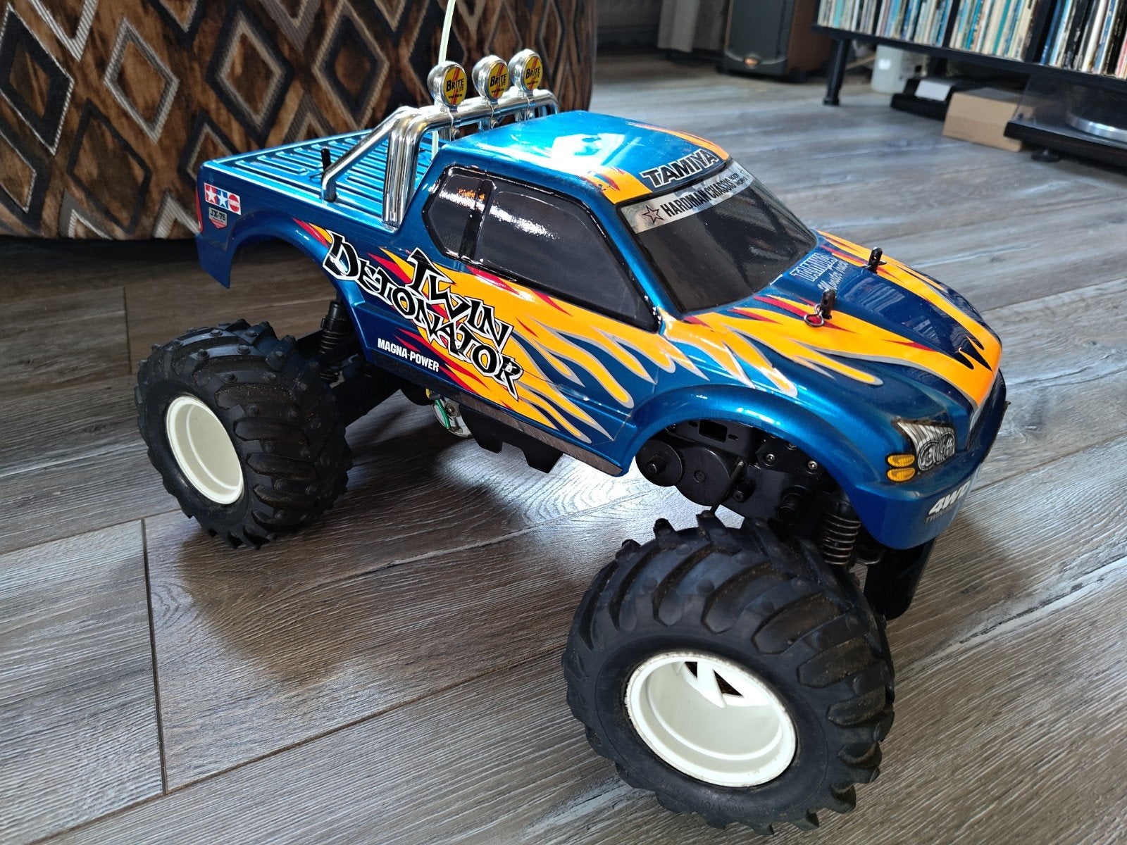 Tamiya Twin Detonator RC Monster Truck 58309, Elektro, Gebruikt, Auto offroad, Ophalen of Verzenden