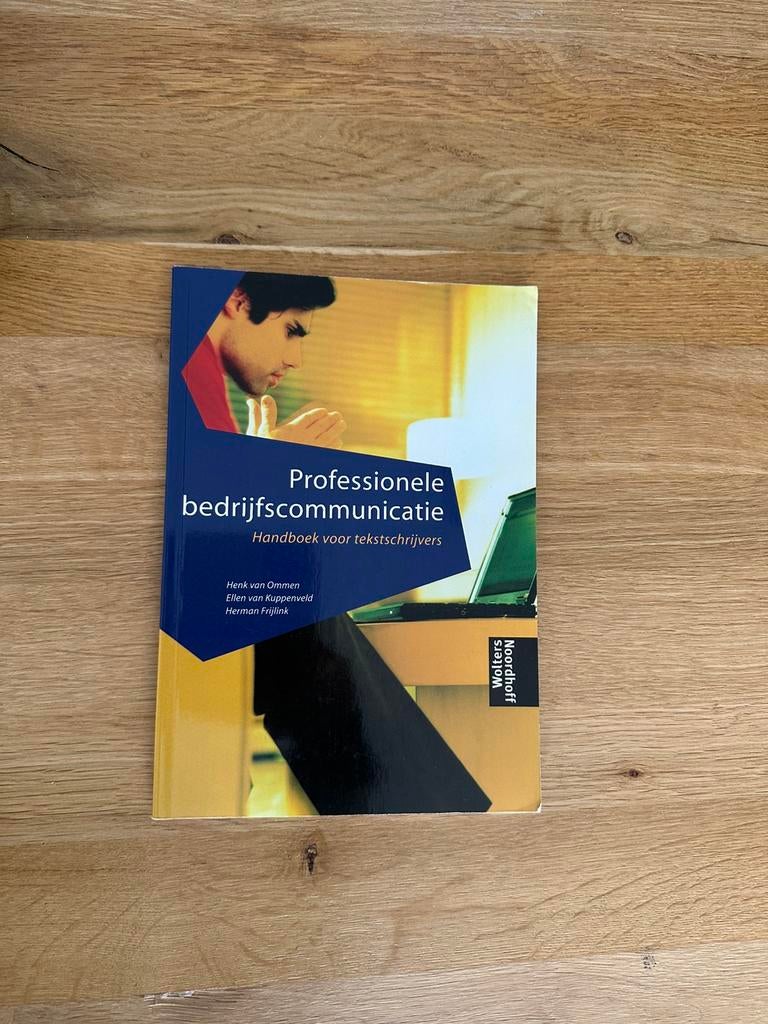 H. Frijlink - Professionele bedrijfscommunicatie, Sociale wetenschap, Ophalen of Verzenden, Zo goed als nieuw, H. Frijlink; E. van Kuppenveld; H. van Ommen