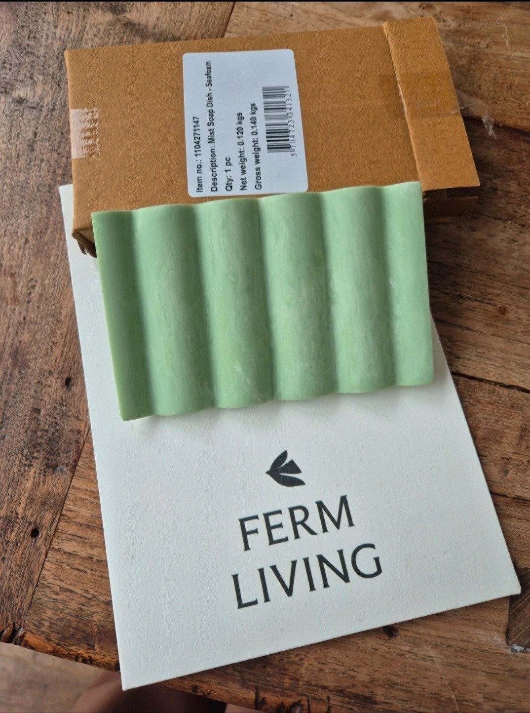 Ferm Living- set van 6 badkameraccessoires - groen - nieuw, Ophalen of Verzenden, Nieuw