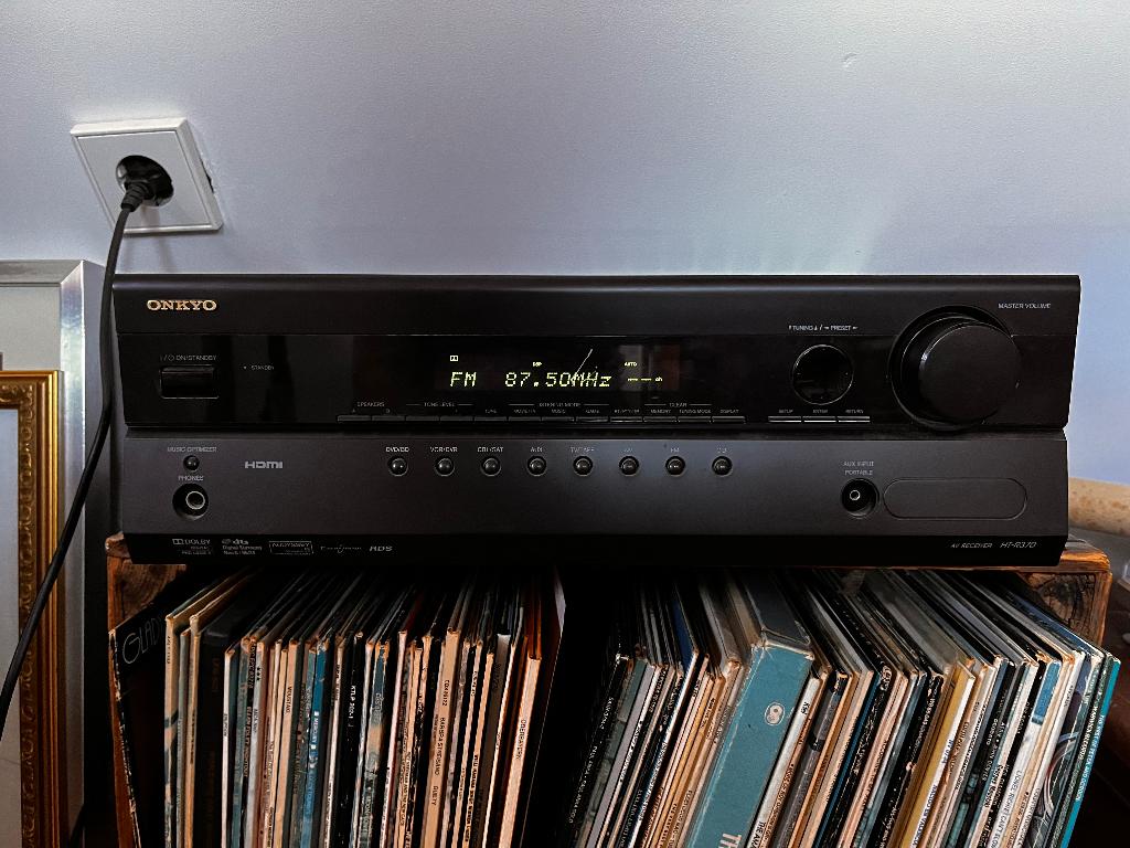 Onkyo versterker HT-R370, bieden vanaf €55, Ophalen of Verzenden, Gebruikt, 120 watt of meer, Onkyo