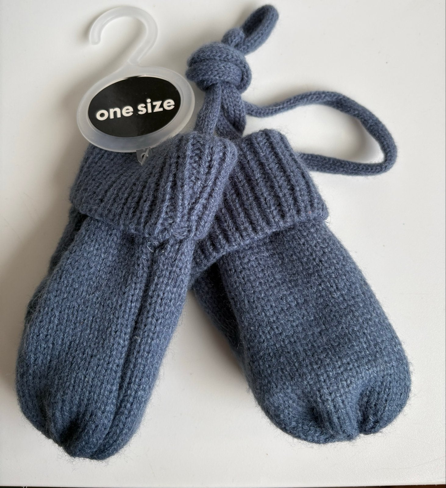 Blauwe babywanten - One Size, Kinderen en Baby's, Babykleding | Mutsen, Sjaals en Wanten, Maat 50, Jongetje of Meisje, Wanten