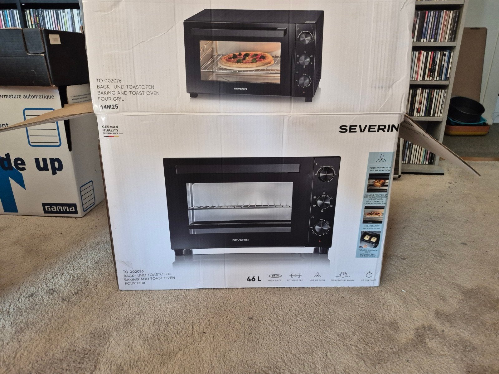 Gloednieuwe Severin 46-liter oven, Witgoed en Apparatuur, Ophalen, Nieuw