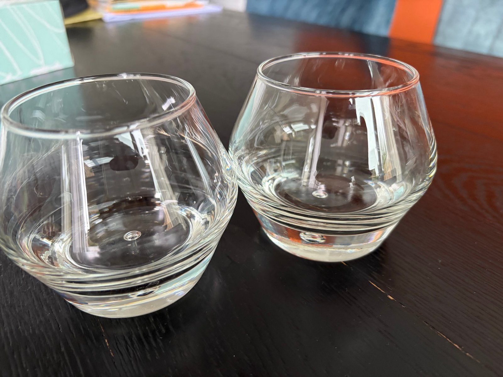 Set van 2 stijlvolle whiskyglazen, Overige typen, Ophalen, Zo goed als nieuw, Glas