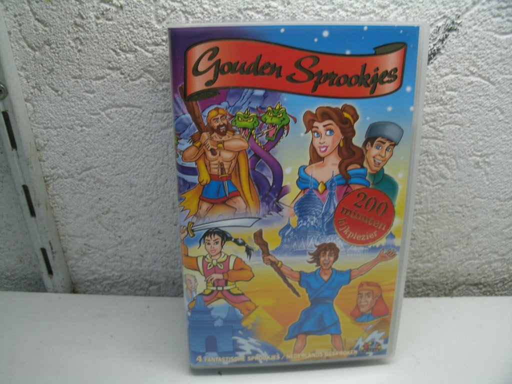 vhs 78a gouden sprookjes  oa hercules, Alle leeftijden, Ophalen of Verzenden, Gebruikt