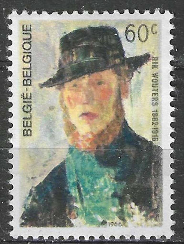 Belgie 1966 - Yvert/OBP 1384 - Rik Wouters (PF), Postzegels en Munten, Postzegels | Europa | België, Postfris, Kunst, Verzenden