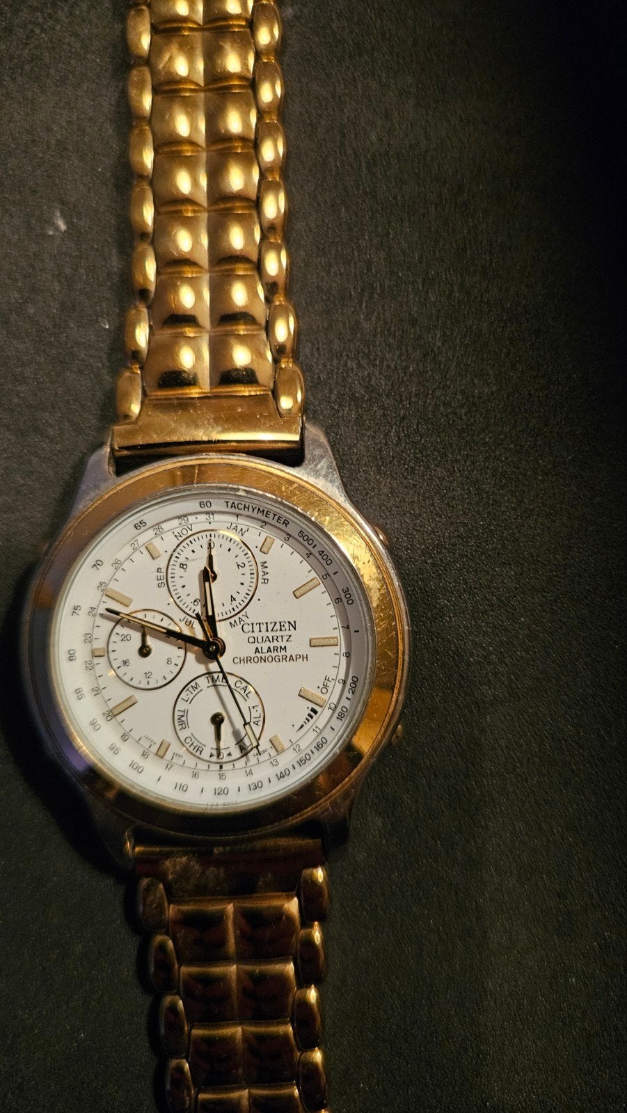 Citizen Quartz Chronograaf Herenhorloge Goudkleurig, Ophalen of Verzenden