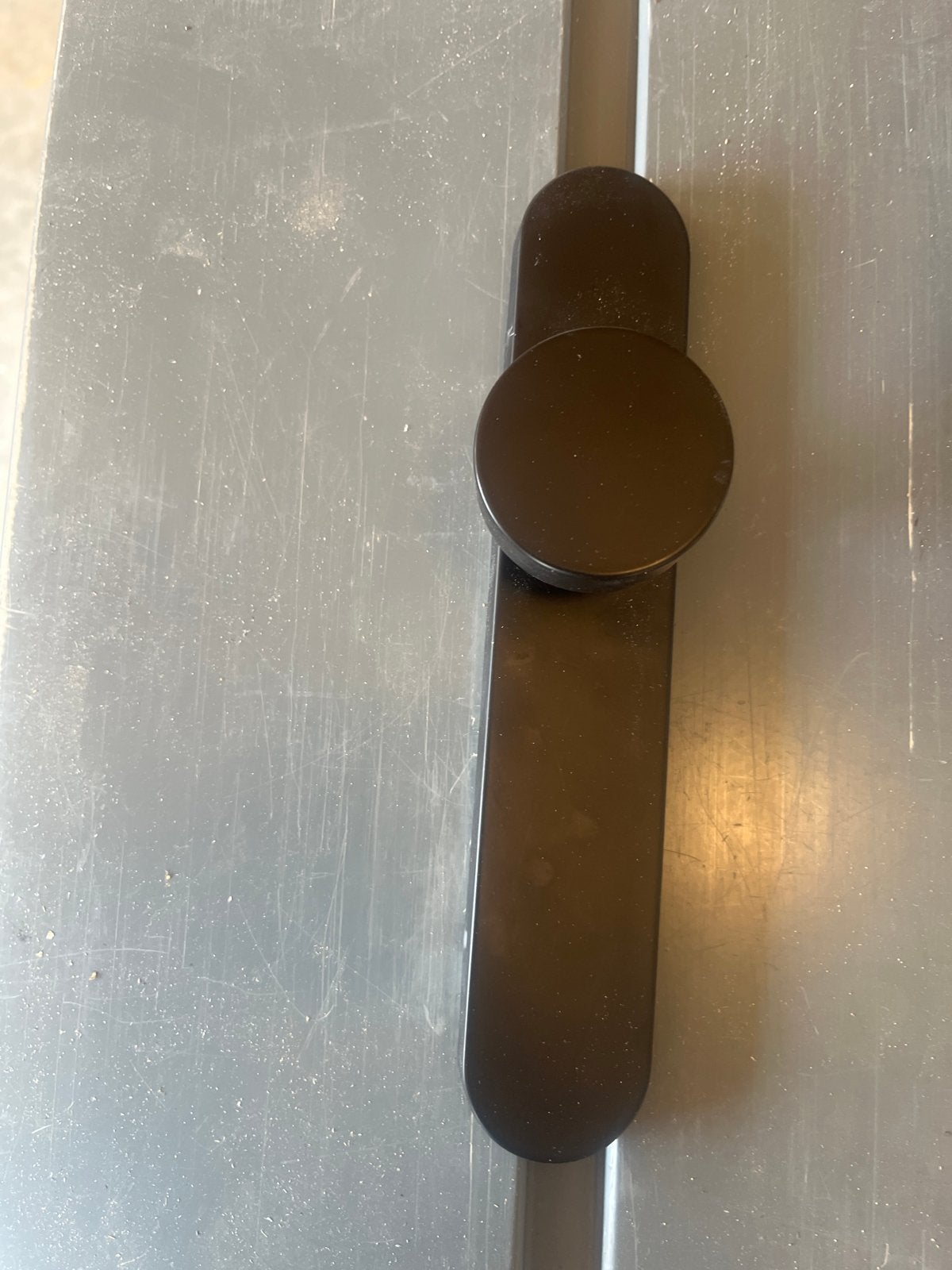 Zwarte deurgreep , en deurknop beide 245x45mm, Ophalen, Gebruikt, Klink of Kruk