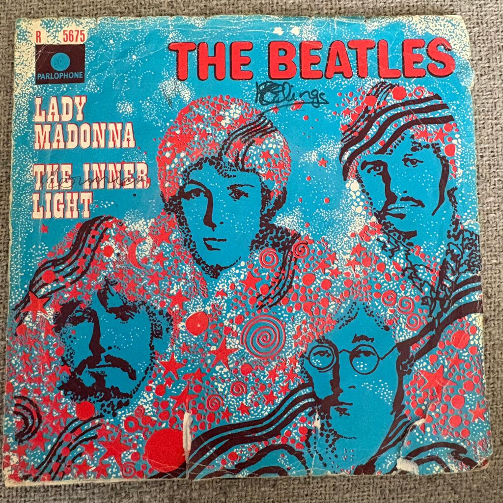 Vinyl single The Beatles - Lady Madonna / The inner light, Cd's en Dvd's, Vinyl Singles, Ophalen of Verzenden, Gebruikt, Pop