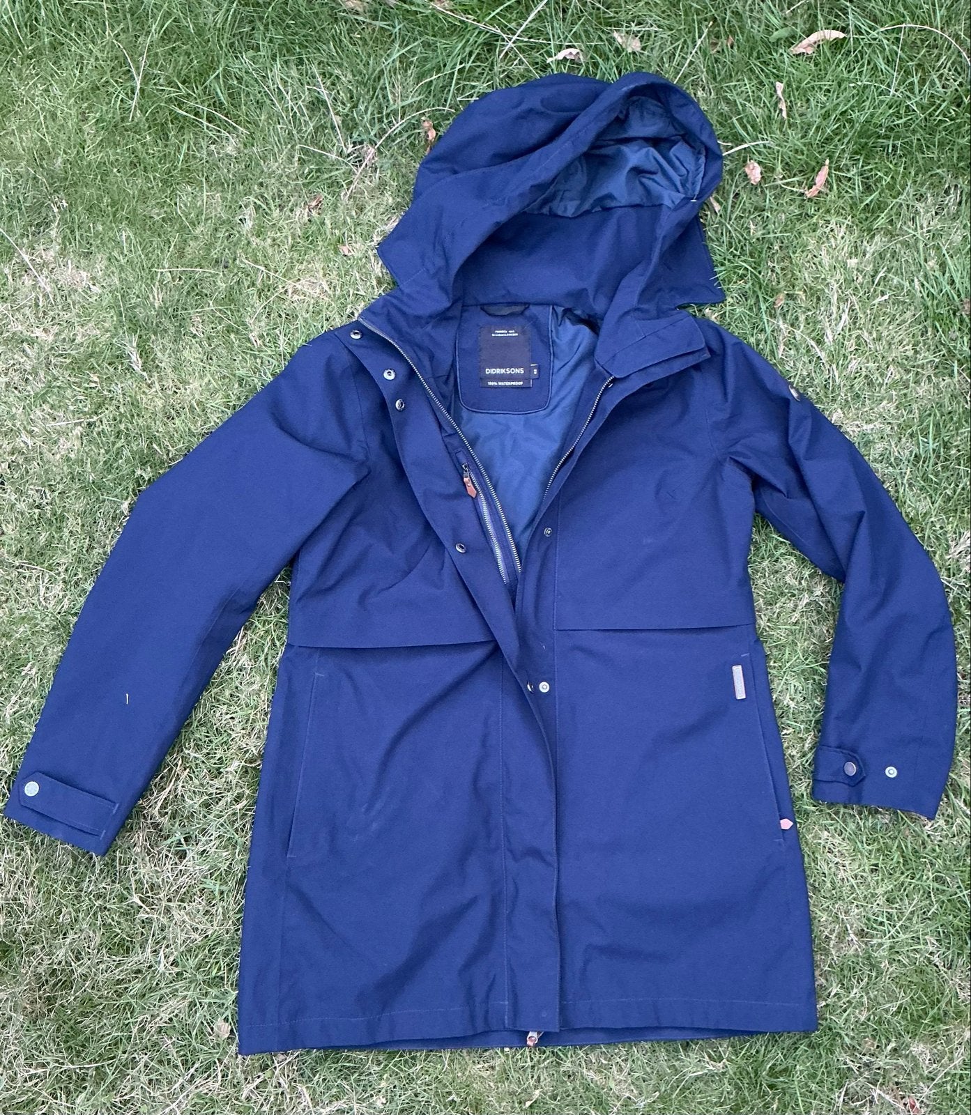 Didriksons Edith WNS Parka 5 - 100% Waterdicht, Ophalen of Verzenden, Zo goed als nieuw, Maat 42/44 (L), Blauw