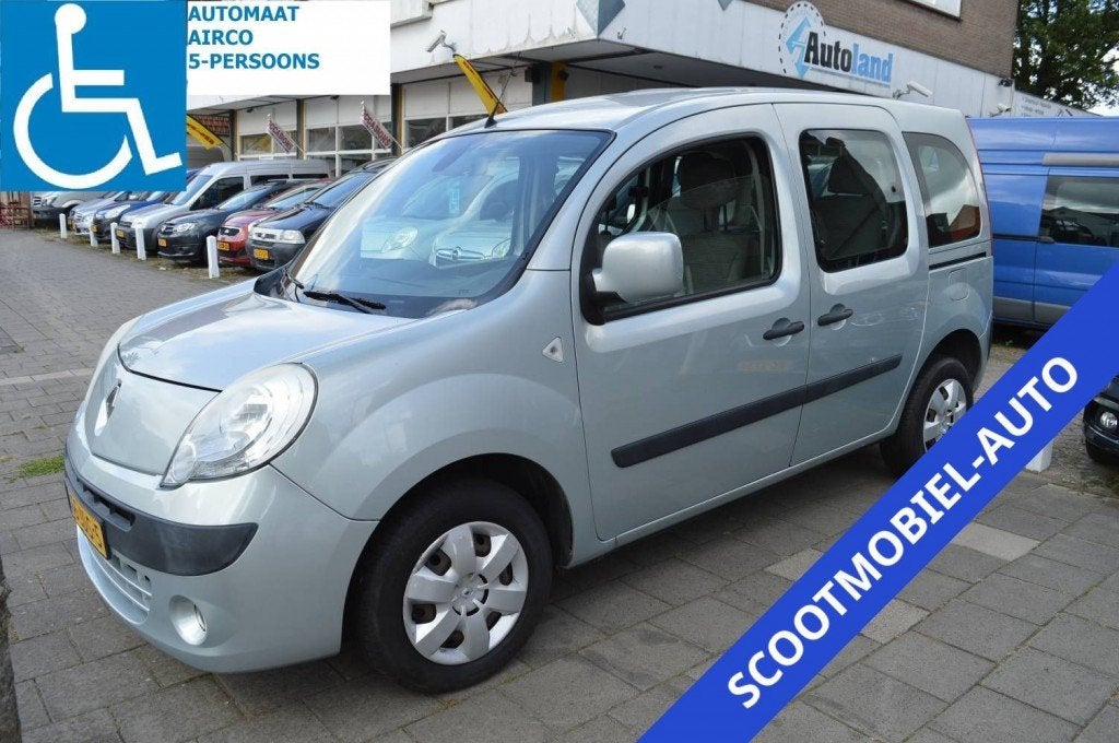 Renault KANGOO Family AUTOMAAT ROLSTOELAUTO AIRCO 5-PERSOONS, Auto's, Gebruikt, 4 cilinders, Elektrische ramen, Origineel Nederlands