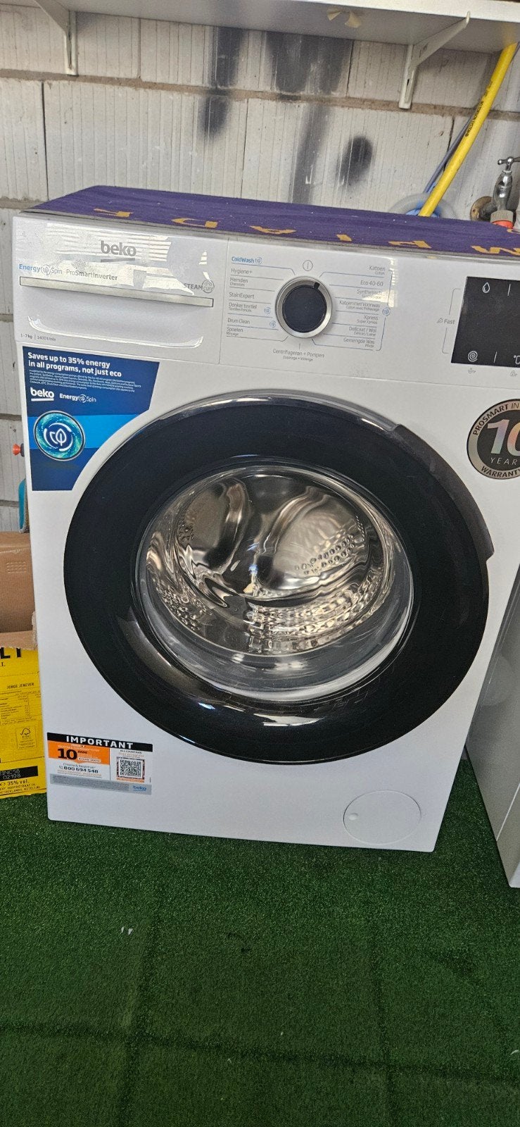 Beko wasmachine, Ophalen, Minder dan 85 cm, Zo goed als nieuw, 1200 tot 1600 toeren