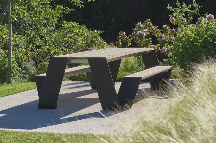 Extremis Hopper 3 meter tuintafel picknicktafel + leuning, Tuin en Terras, Tuintafels, Ophalen, Zo goed als nieuw, Rechthoekig