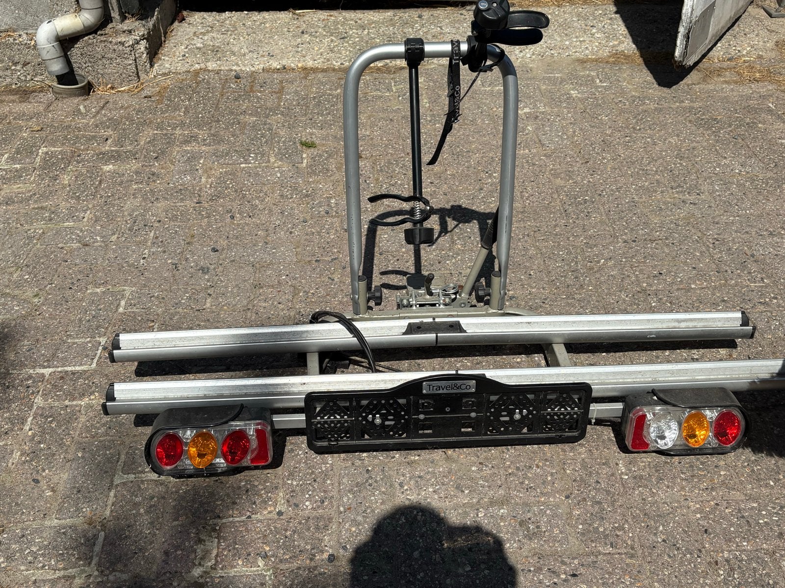 Travel & Co Trekhaak Fietsendrager voor 2 fietsen, Auto diversen, Fietsendragers, Ophalen, 2 fietsen, Gebruikt, Trekhaakdrager