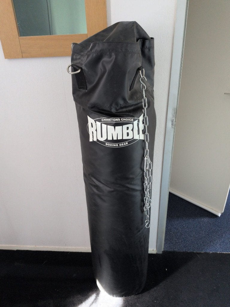 Rumble Bokszak met Bokshandschoenen, Sport en Fitness, Ophalen, Gebruikt, Bokszak