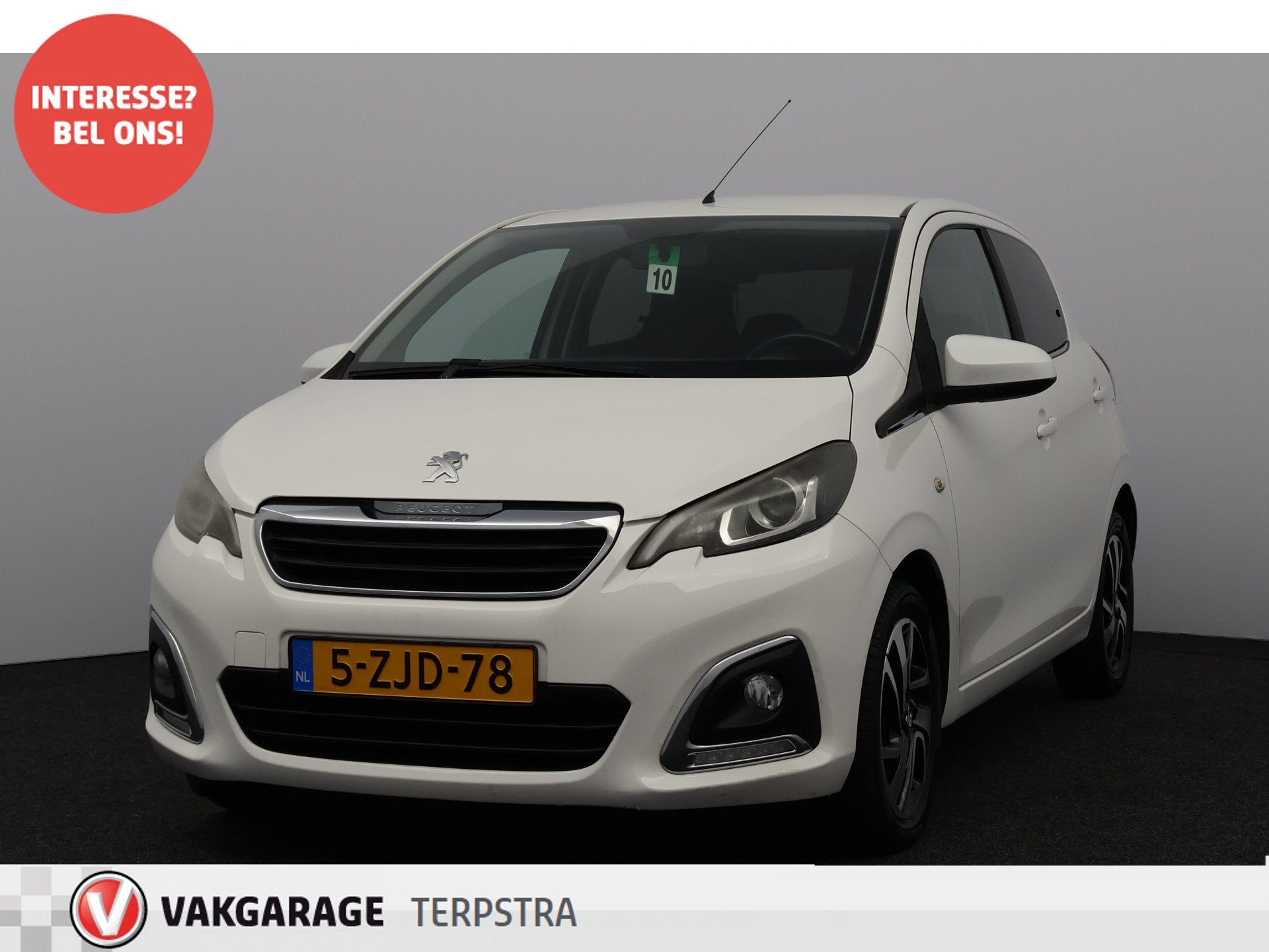 Peugeot 108 1.0 VTi Allure/ AUTOMAAT!/ LED Dagrijverl/ Media, Euro 5, Stof, Gebruikt, Zwart