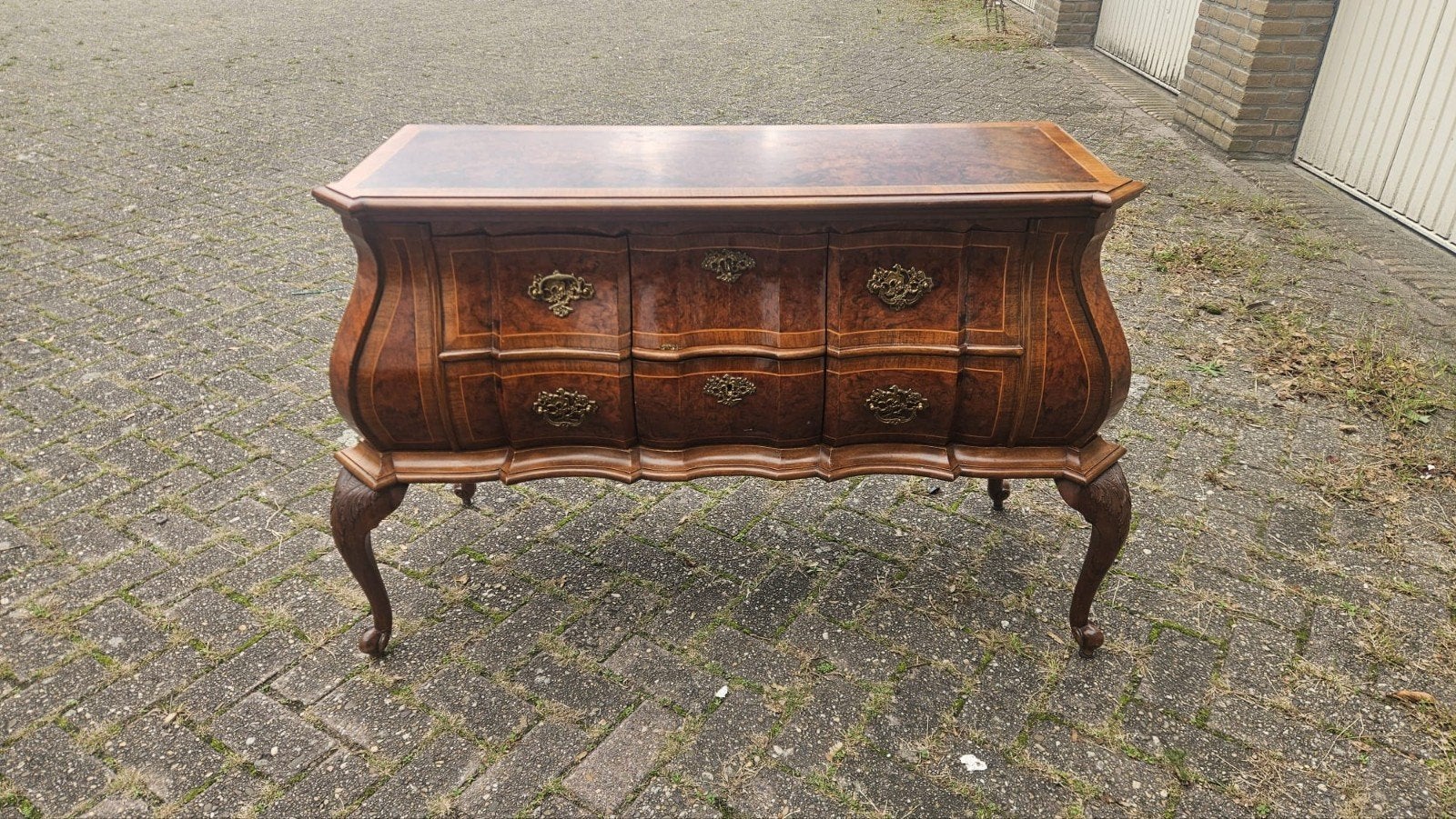 Antieke Kast - wortelnoten, Antiek en Kunst, Ophalen