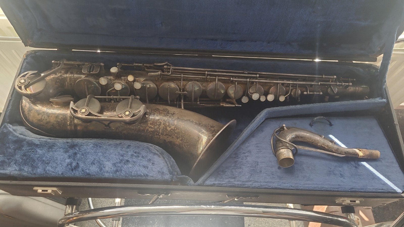 Weltklang tenorsaxofoon, Muziek en Instrumenten, Blaasinstrumenten | Saxofoons, Ophalen of Verzenden, Gebruikt, Tenor, Met koffer