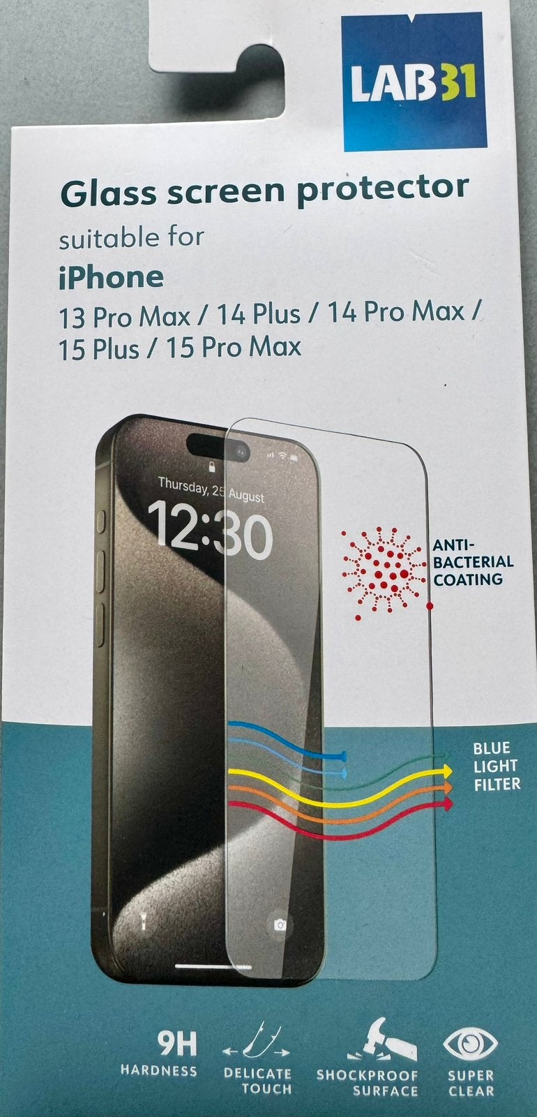 Lab 31 Screen protector iPhone 13, 14 en 15 nieuw!, Telecommunicatie, IPhone 13 Pro Max, Overige merken, Nieuw, Ophalen of Verzenden