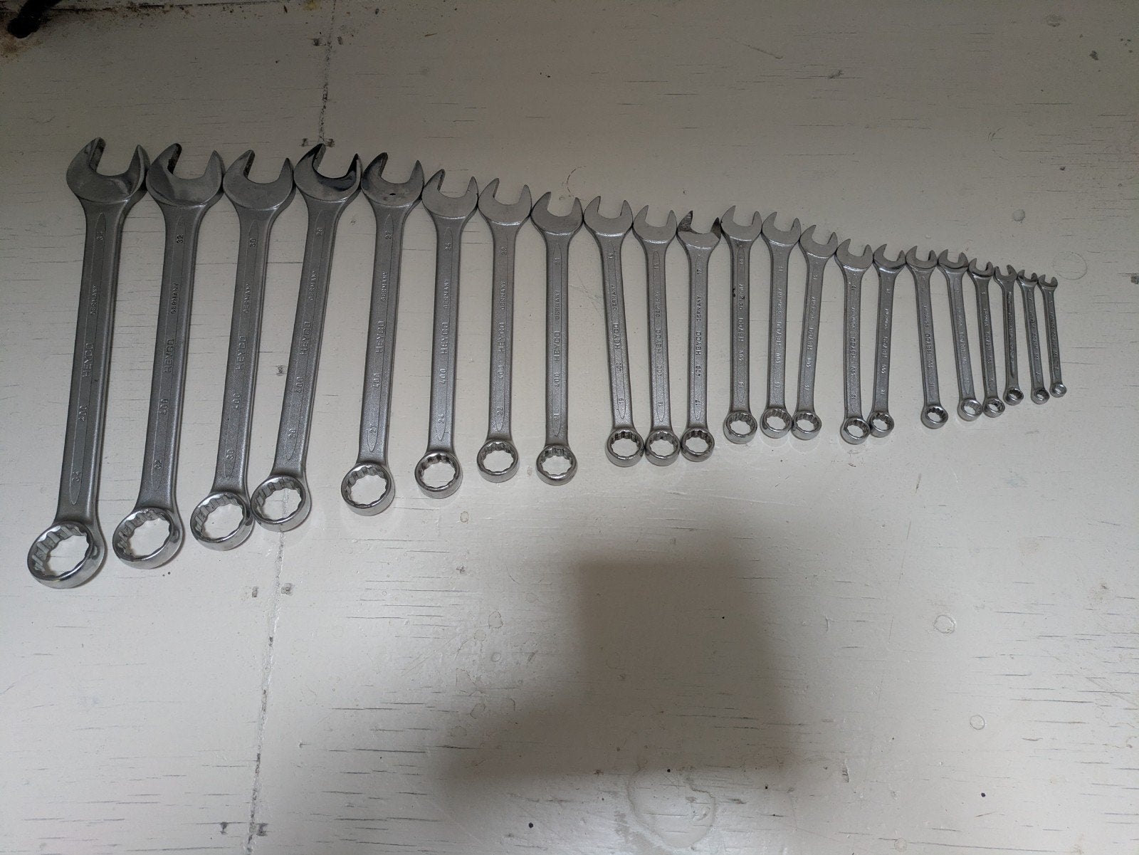 Heyco Steeksleutel Set - Diverse Maten 22x, Ophalen of Verzenden, Gebruikt, Sleutel/ratel, Overige merken