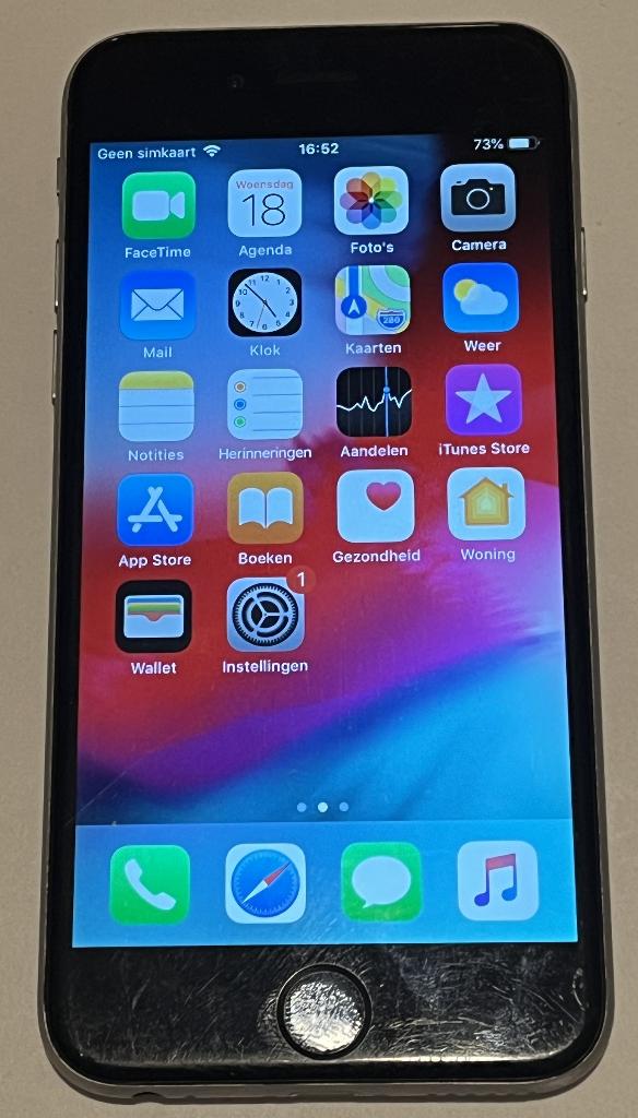 iPhone 6 - 16Gb - Zilver_Nr 10_89%, Telecommunicatie, Mobiele telefoons | Apple iPhone, Gebruikt, 89 %, 16 GB, Ophalen of Verzenden