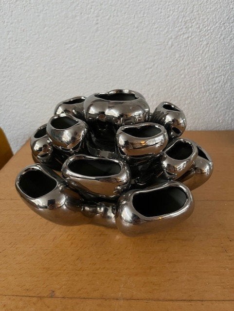 Mooie vaas, Ophalen of Verzenden, Zo goed als nieuw, Overige materialen, 15 cm