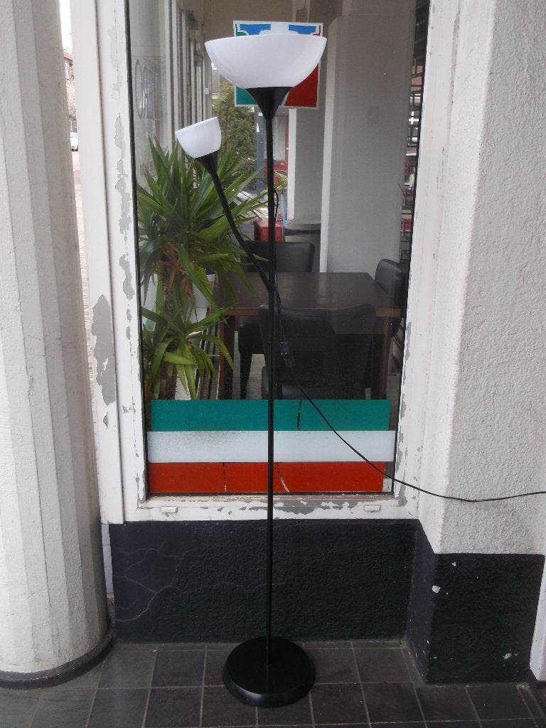 Staande vloerlamp met extra buigbaar armlicht, Huis en Inrichting, Ophalen of Verzenden, Zo goed als nieuw, Kunststof, 150 tot 200 cm