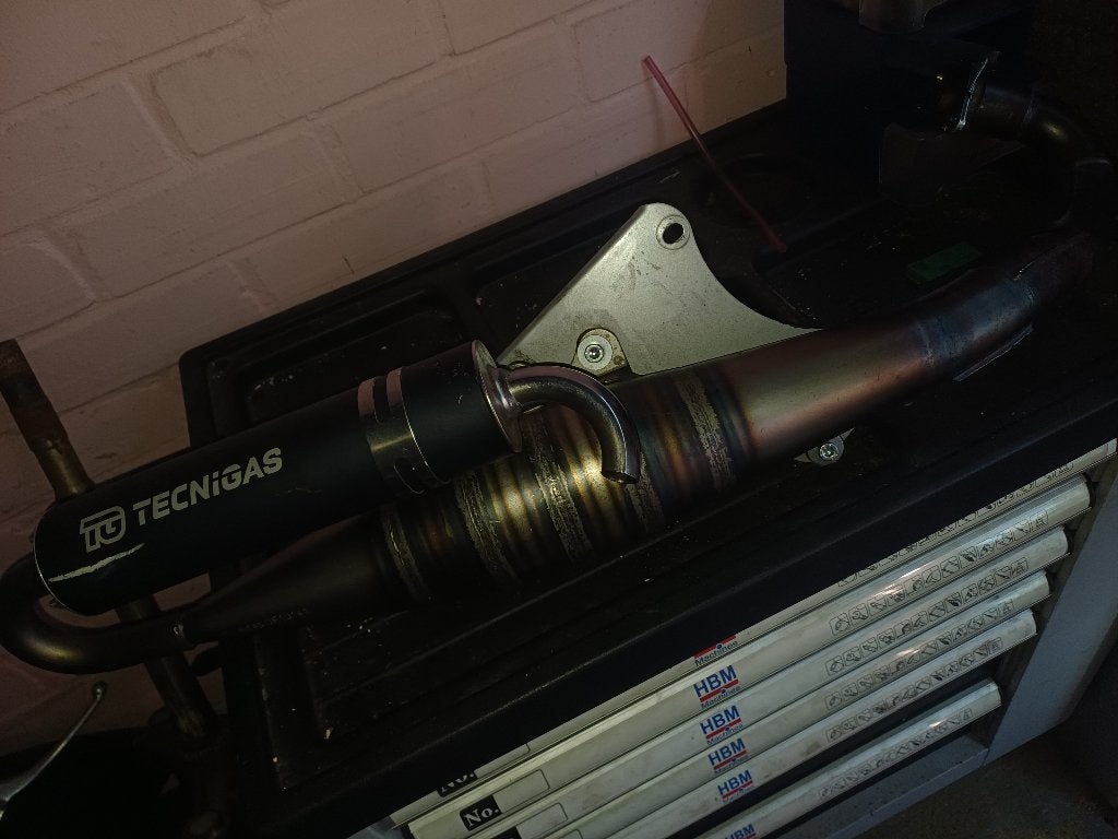 Tecnigas 125 180 uitlaat, Ophalen of Verzenden, Zo goed als nieuw