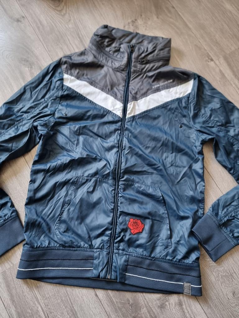Marineblauw dames jas G-Star, maat S (GB16), Kleding | Heren, Ophalen of Verzenden, Zo goed als nieuw, Blauw