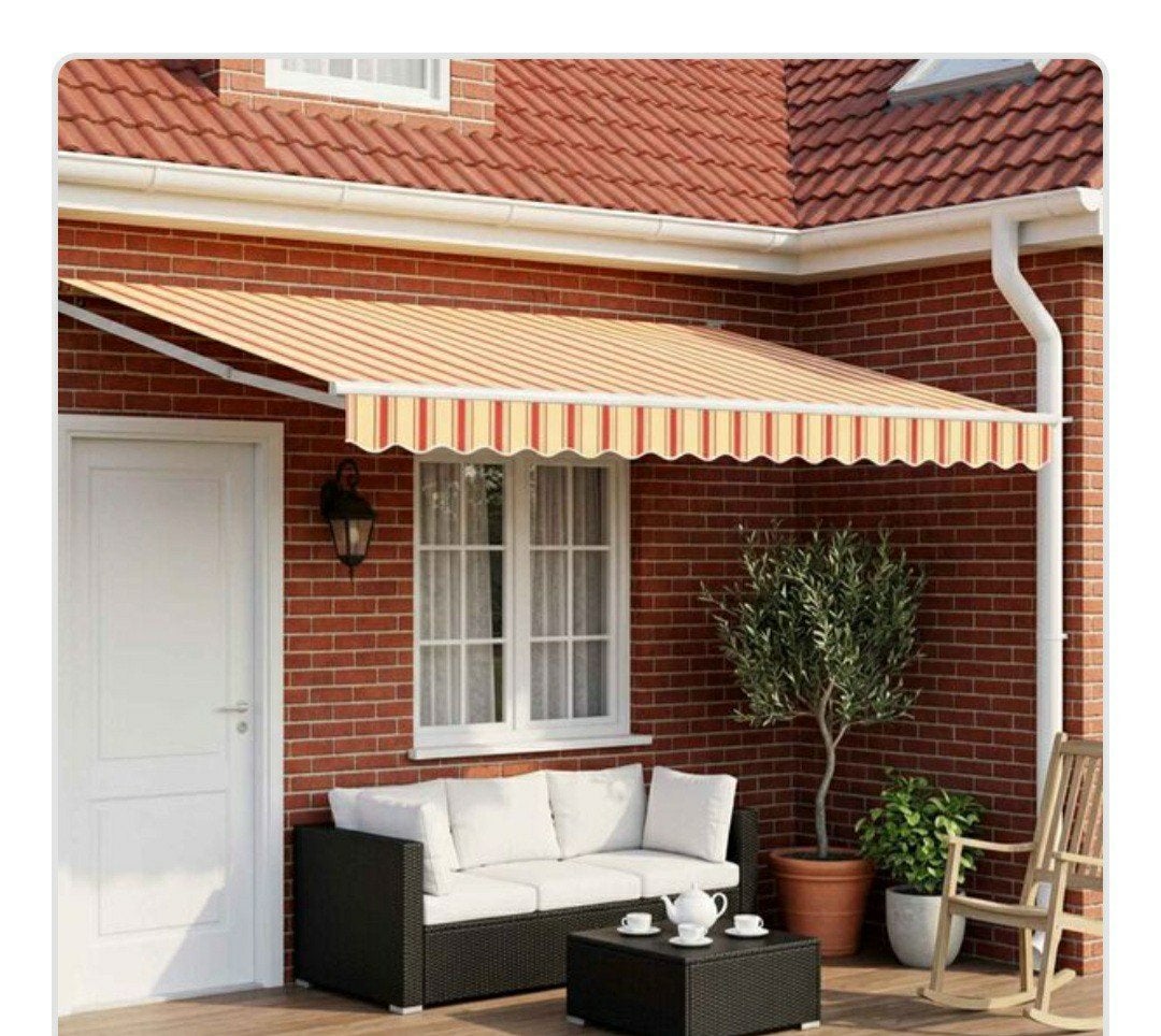 Zonnescherm elektrische bediening 4,5 x 3,0 mtr, Tuin en Terras, 150 tot 300 cm, Ophalen, Knikarmscherm, Elektrisch