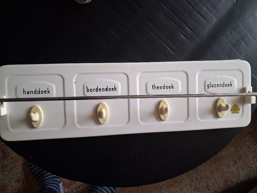 Vintage brabantia handdoekrekje emaille, Ophalen