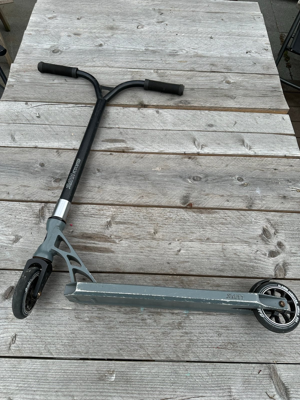 Stuntstep zwart/grijs - Slamm Scooters, Fietsen en Brommers, Steps, Ophalen, Gebruikt, Overige typen