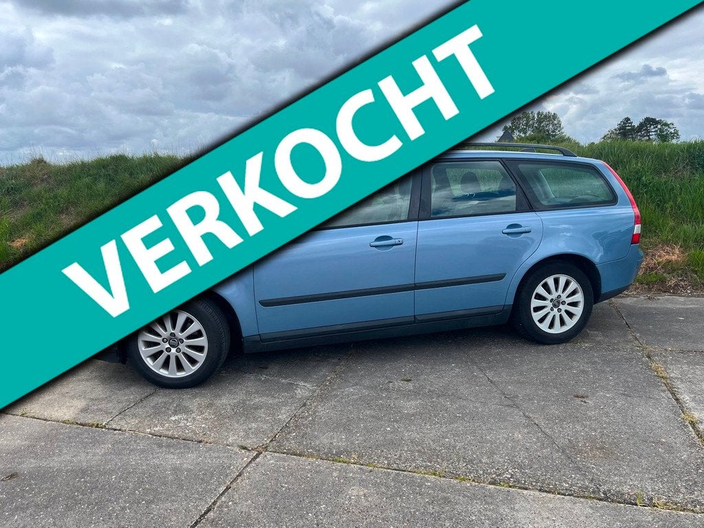 Volvo V50 2.4 APK 02-2027, Auto's, Volvo, Gebruikt, 700 kg, Blauw, Origineel Nederlands