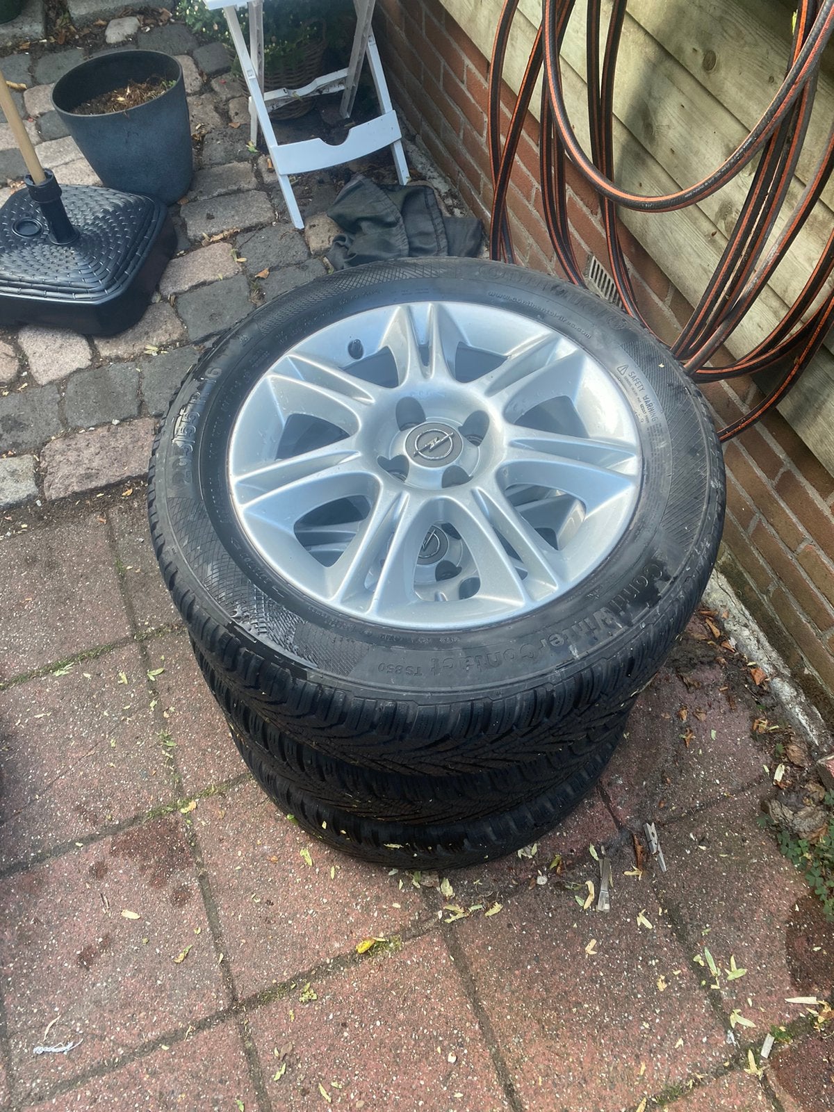 Originele Opel velgen, 16 inch, 4x100, ET40 met winterbanden, Auto-onderdelen, Banden en Velgen, Ophalen, Gebruikt, Velg(en), 16 inch