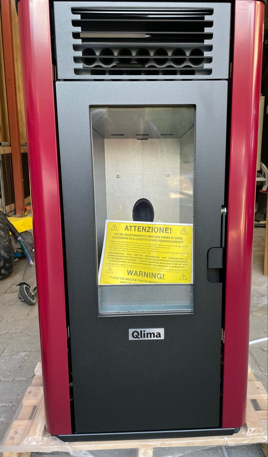 Qlima Fiorina 74S pelletkachel - in doos, Ophalen, Overige brandstoffen, Nieuw, Pelletkachel