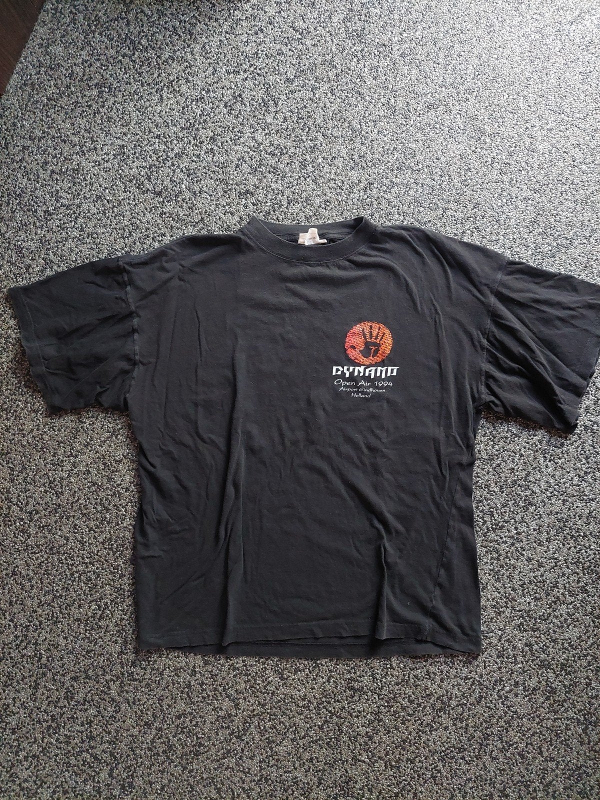 Vintage Dynamo Open Air 1994 T-shirt Eindhoven - Maat XL, Onbekend, Zwart, Overige maten, Ophalen of Verzenden