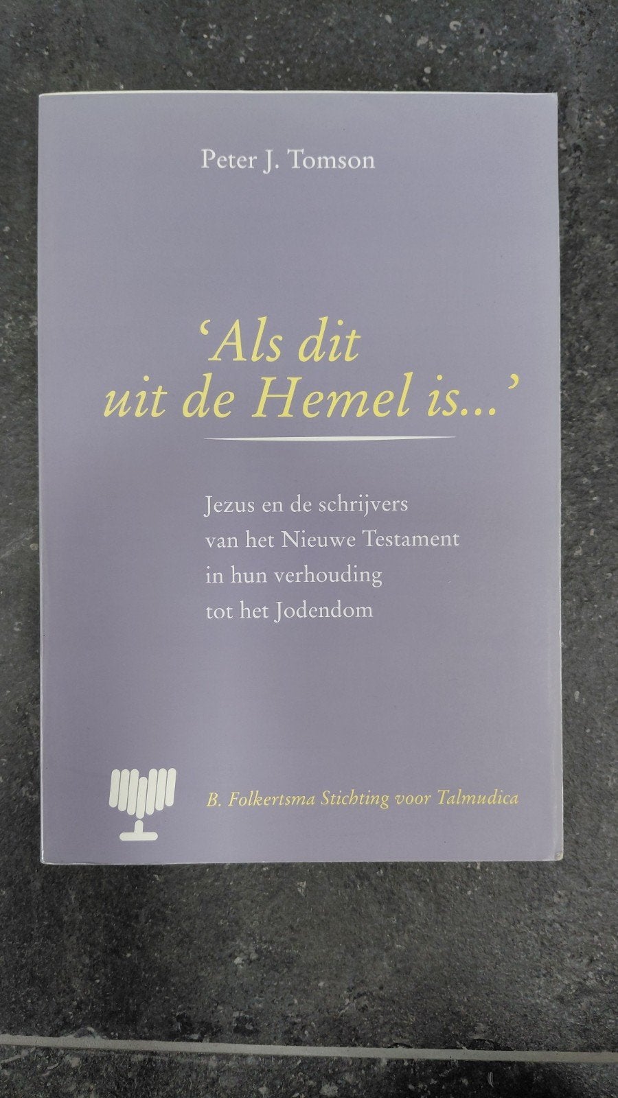 P.J. Tomson - 'Als dit uit de Hemel is...', Boeken, Jodendom, Ophalen of Verzenden, Zo goed als nieuw, P.J. Tomson